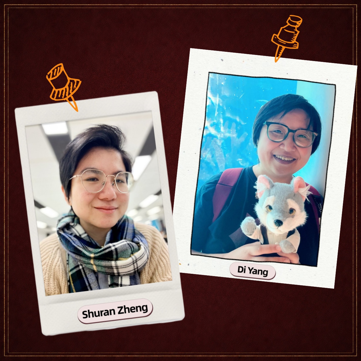 Shuran Zheng and Di Yang, the two creators of Silence Square